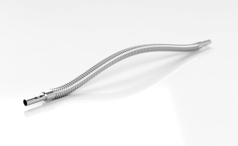 1/4" OD Tube Small Size Bellow Hose fit swagelok Compression Fittings (tube ending = 1/4", end to end length = 3 feet / 3ft)